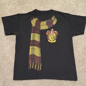 Warner Bros Black and Yellow Short Sleeve Tee with Crest